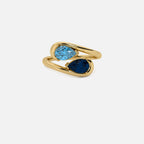 NOOR Blue Diamond and Blue Sapphire Ring
