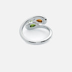 NOOR Blue Diamond and Citrine Pinky Ring JAUR