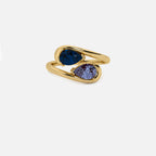 NOOR Blue Sapphire and Alexandrite Pinky Ring