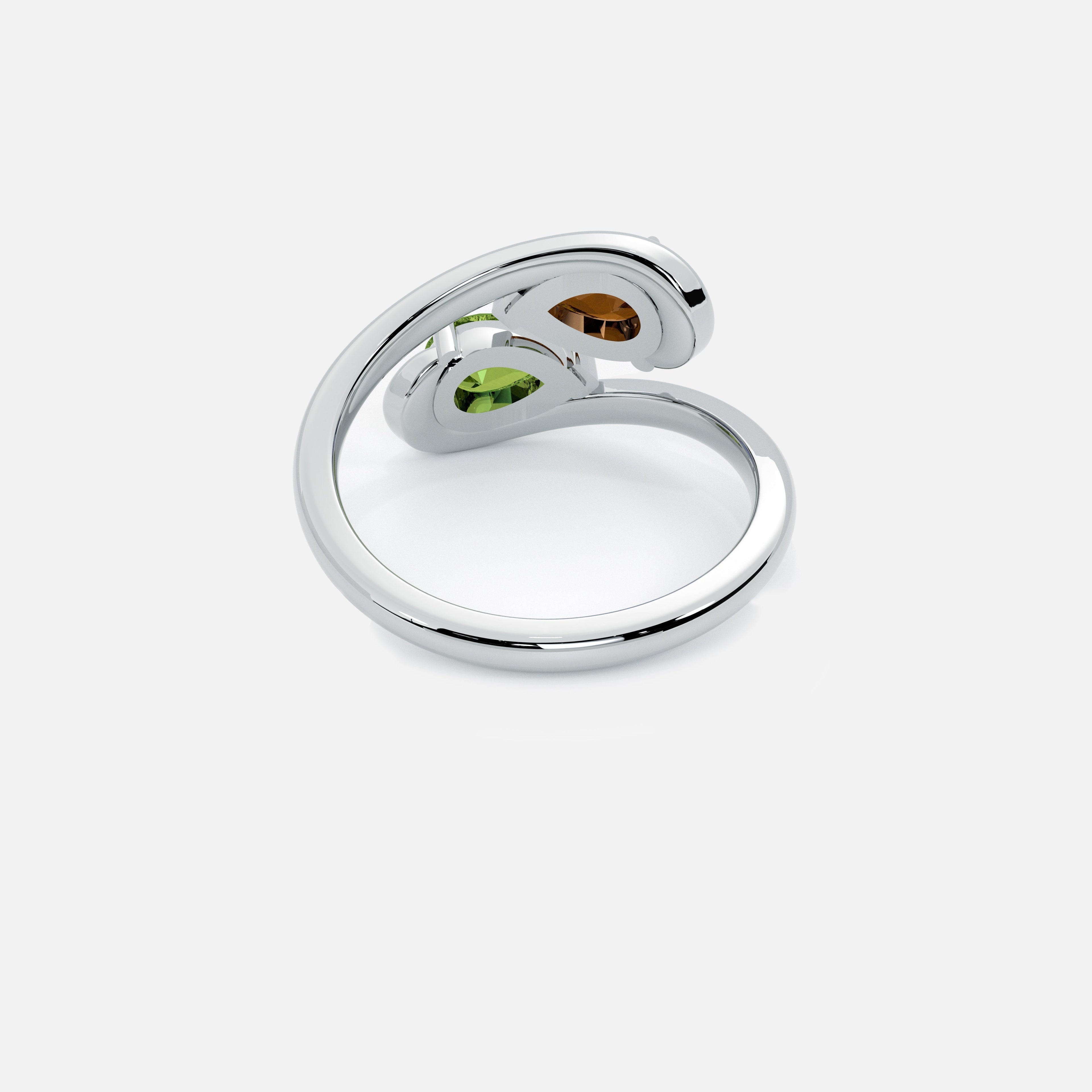 NOOR Brown Diamond and Citrine Pinky Ring JAUR