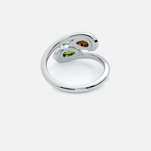 NOOR Brown Diamond and Citrine Pinky Ring JAUR