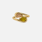 NOOR Brown Diamond and Citrine Ring