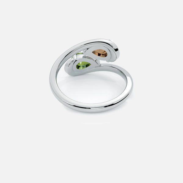 NOOR Emerald and Brown Diamond Pinky Ring JAUR