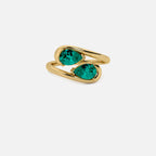NOOR Emerald and Emerald Pinky Ring