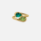 NOOR Emerald and Green Diamond Pinky Ring