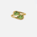NOOR Green Diamond and Green Diamond Pinky Ring