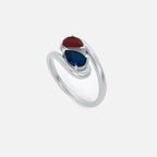 NOOR Pink Diamond and Blue Sapphire Ring