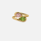 NOOR Pink Diamond and Green Diamond Pinky Ring JAUR