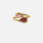 NOOR Pink Diamond and Ruby Pinky Ring JAUR