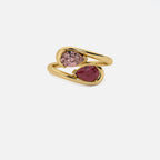 NOOR Pink Diamond and Ruby Ring