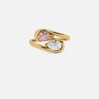 NOOR Pink Diamond and White Diamond Pinky Ring JAUR