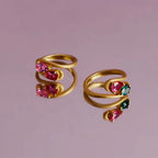 NOOR Pink Sapphire and Amethyst Pinky Ring JAUR