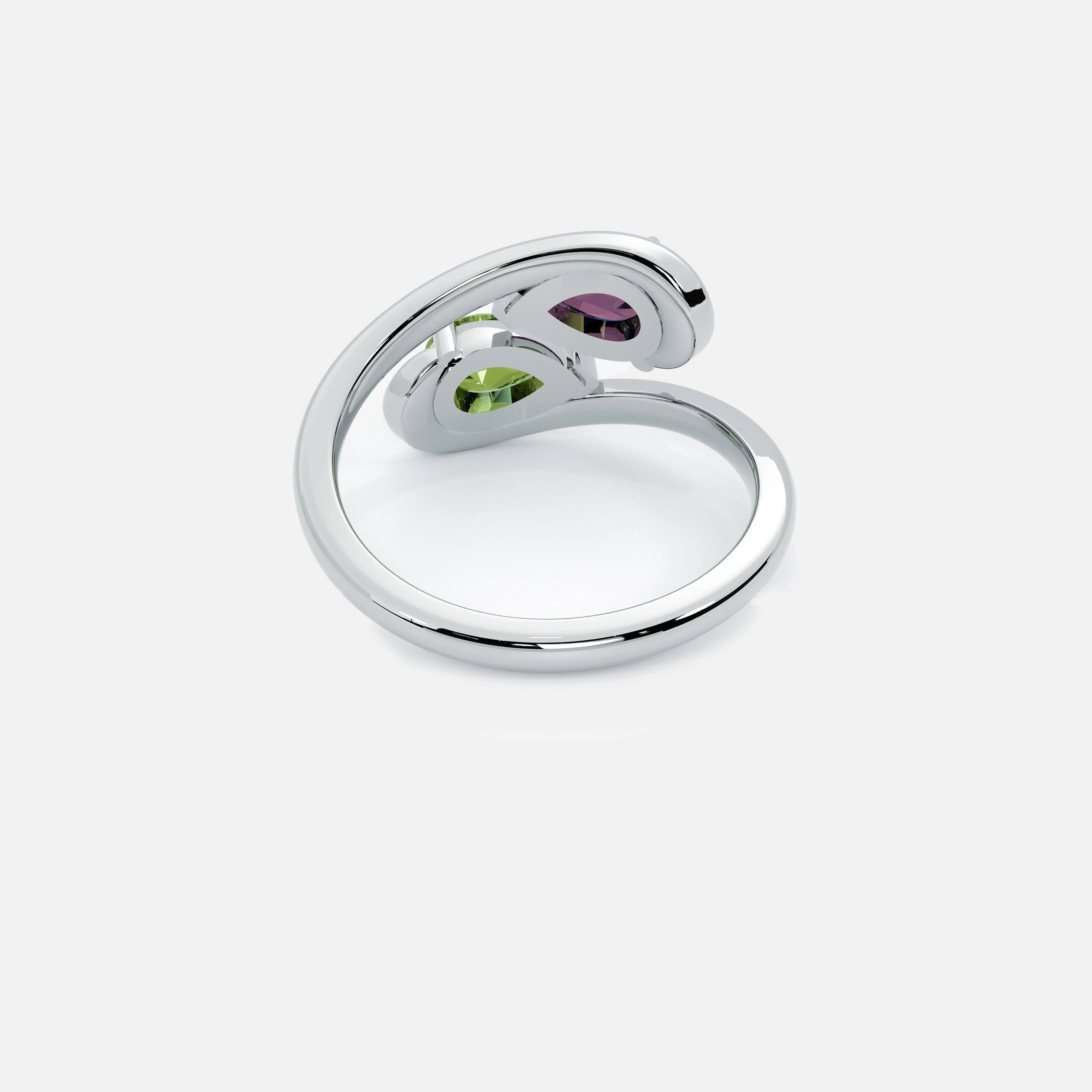 NOOR Pink Sapphire and Amethyst Pinky Ring JAUR