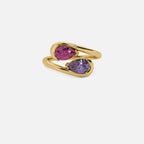 NOOR Pink Sapphire and Amethyst Pinky Ring JAUR