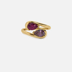 NOOR Pink Sapphire and Amethyst Ring