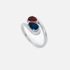 NOOR Pink Sapphire and Blue Sapphire Pinky Ring JAUR