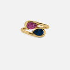 NOOR Pink Sapphire and Blue Sapphire Pinky Ring JAUR