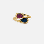 NOOR Pink Sapphire and Blue Sapphire Ring