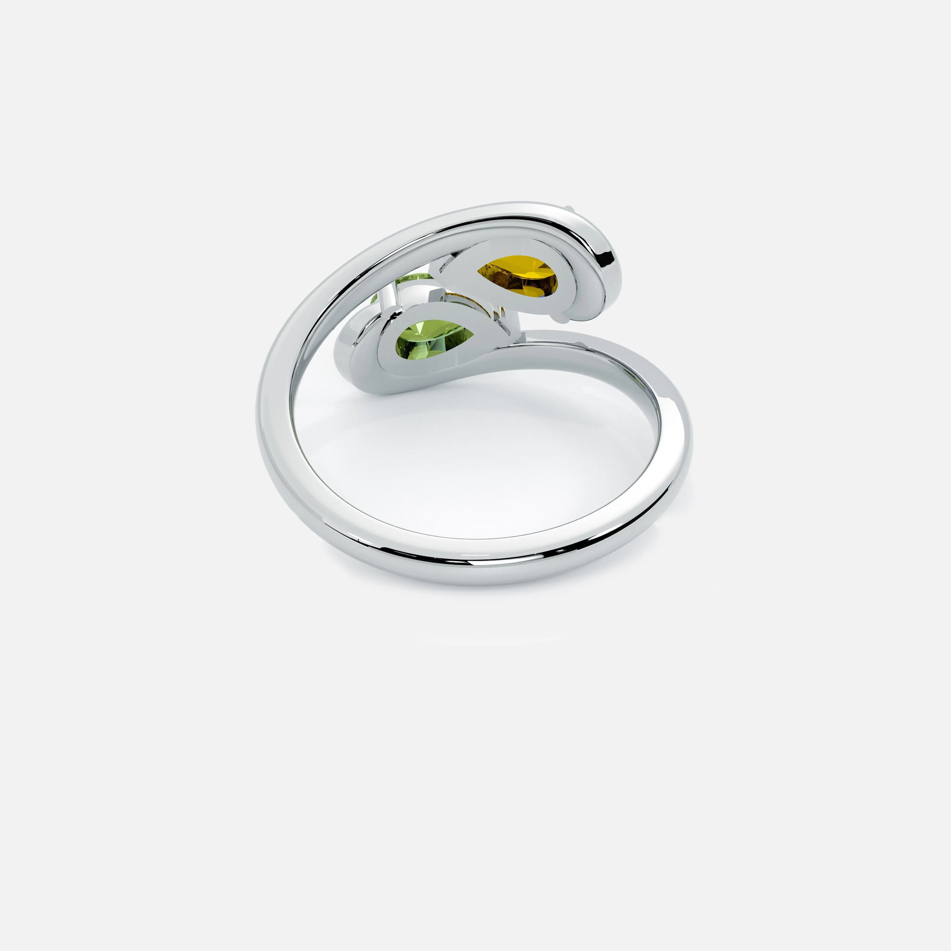 NOOR Pink Sapphire and Citrine Pinky Ring JAUR