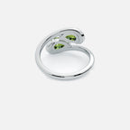 NOOR Pink Sapphire and Green Diamond Ring