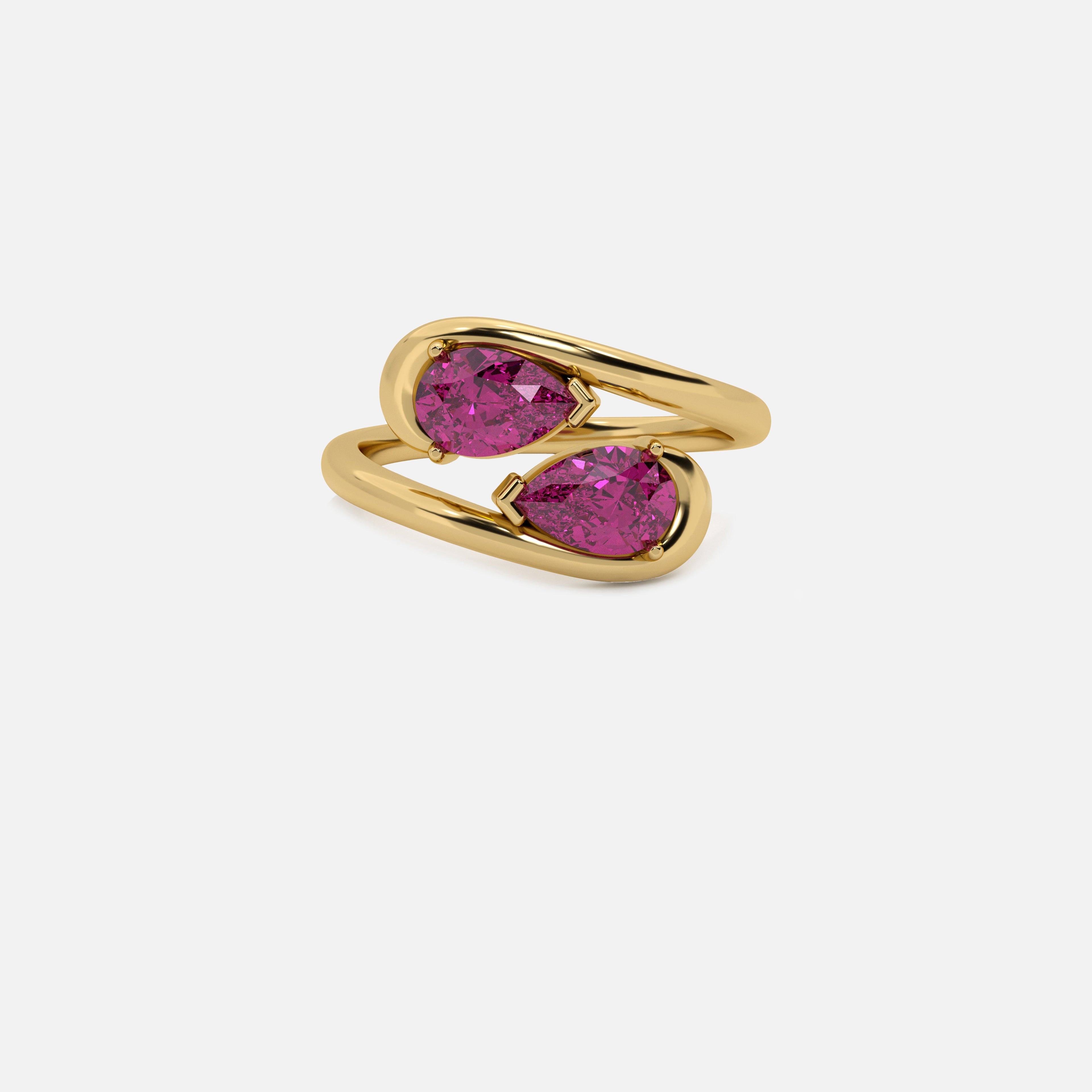 NOOR Pink Sapphire and Pink Sapphire Pinky Ring JAUR