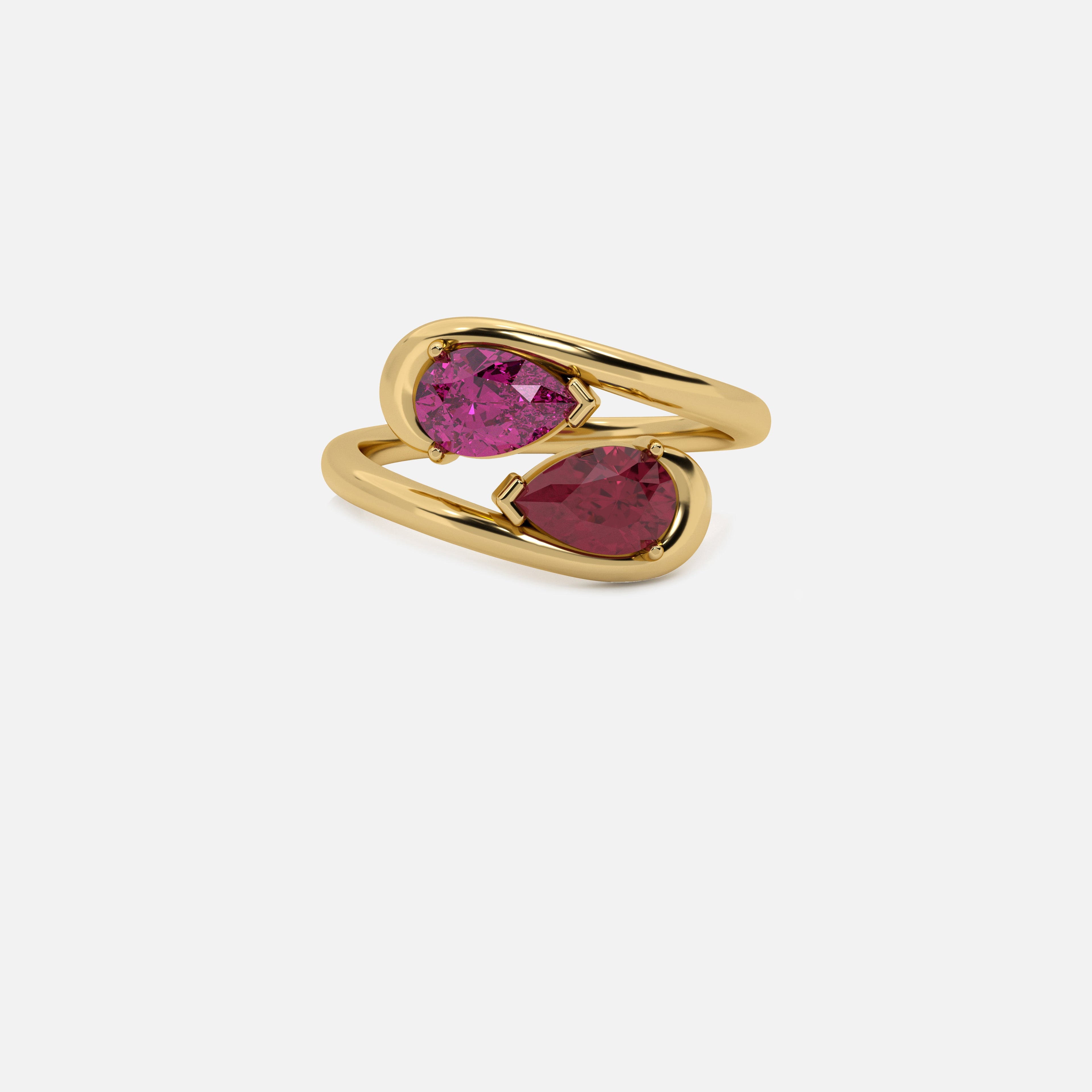 NOOR Pink Sapphire and Ruby Pinky Ring JAUR