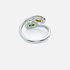 NOOR Pink Sapphire and Yellow Diamond Pinky Ring JAUR