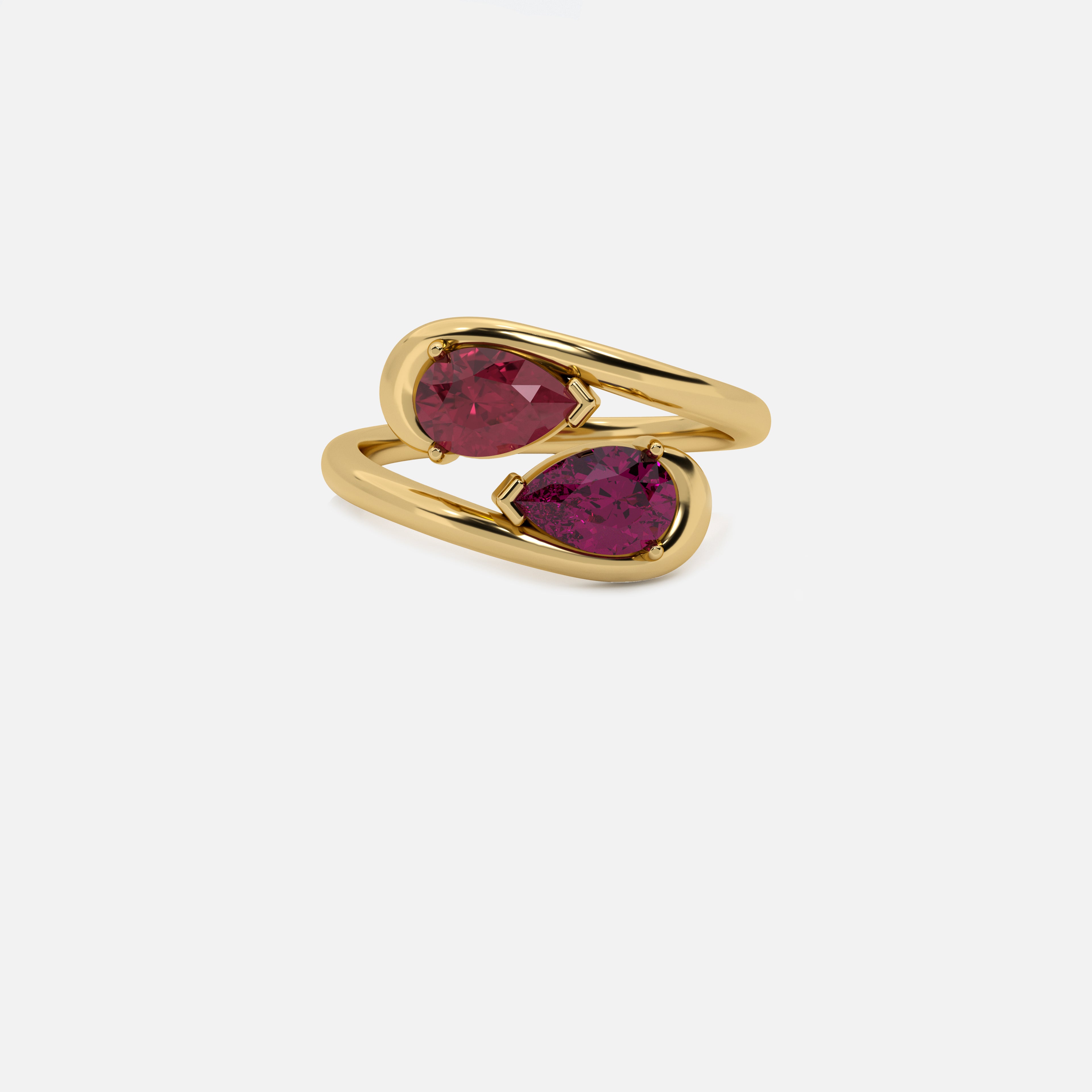 NOOR Ruby and Pink Sapphire Pinky Ring