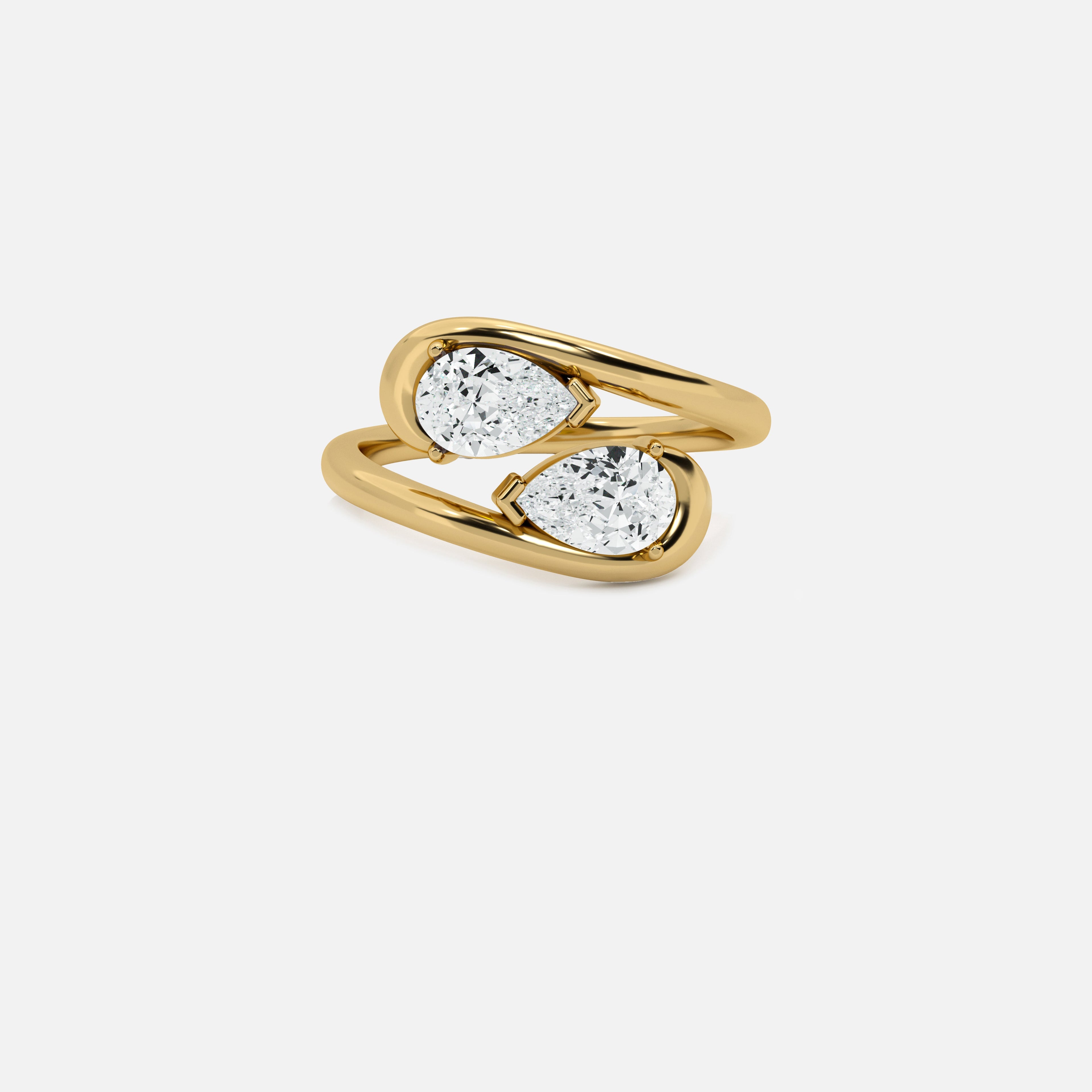 NOOR White Diamond and White Diamond Ring