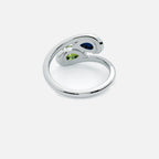 NOOR Yellow Diamond and Blue Sapphire Pinky Ring JAUR