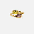 NOOR Yellow Diamond and Pink Diamond Pinky Ring JAUR