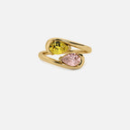 NOOR Yellow Diamond and Pink Diamond Pinky Ring JAUR