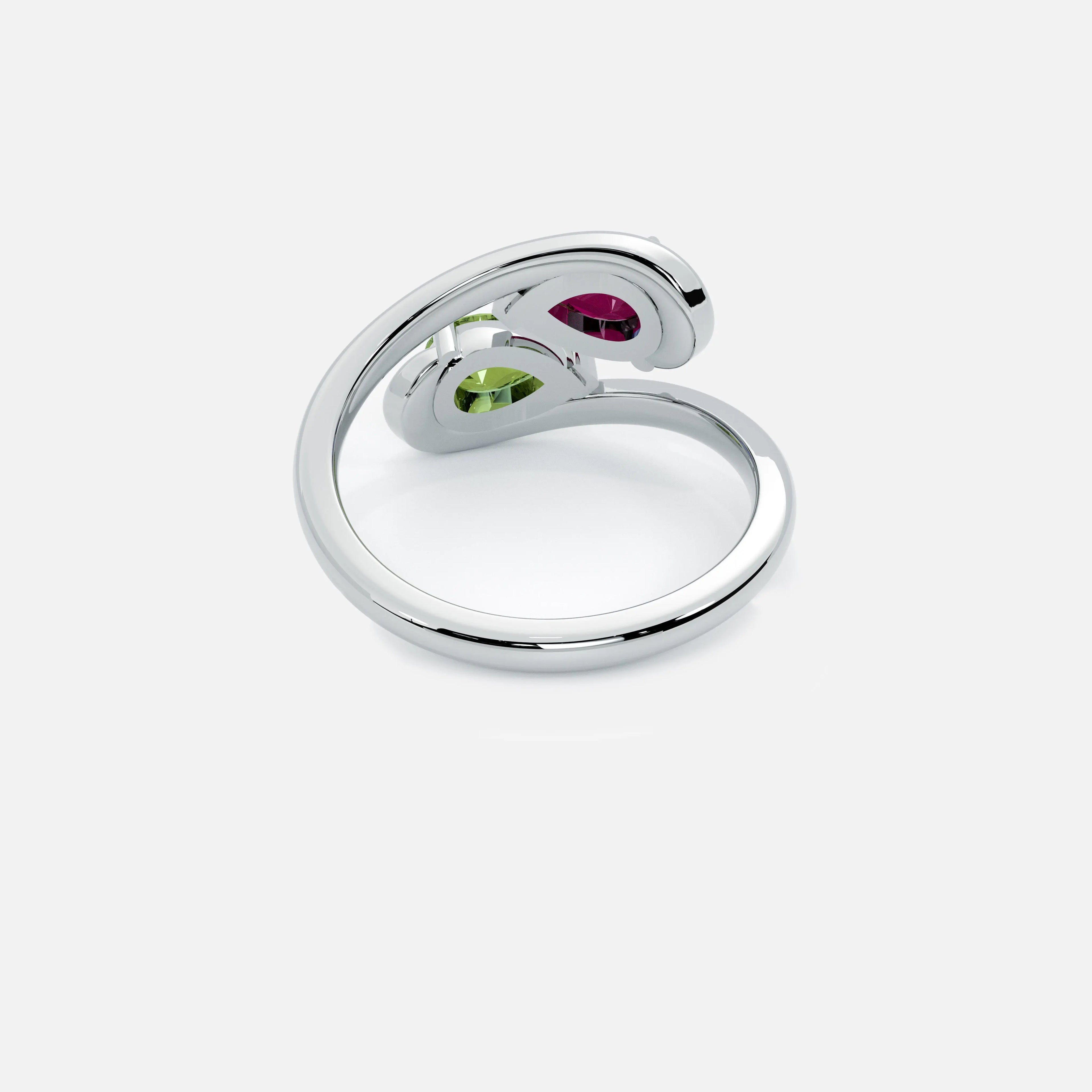 NOOR Yellow Diamond and Pink Sapphire Pinky Ring JAUR