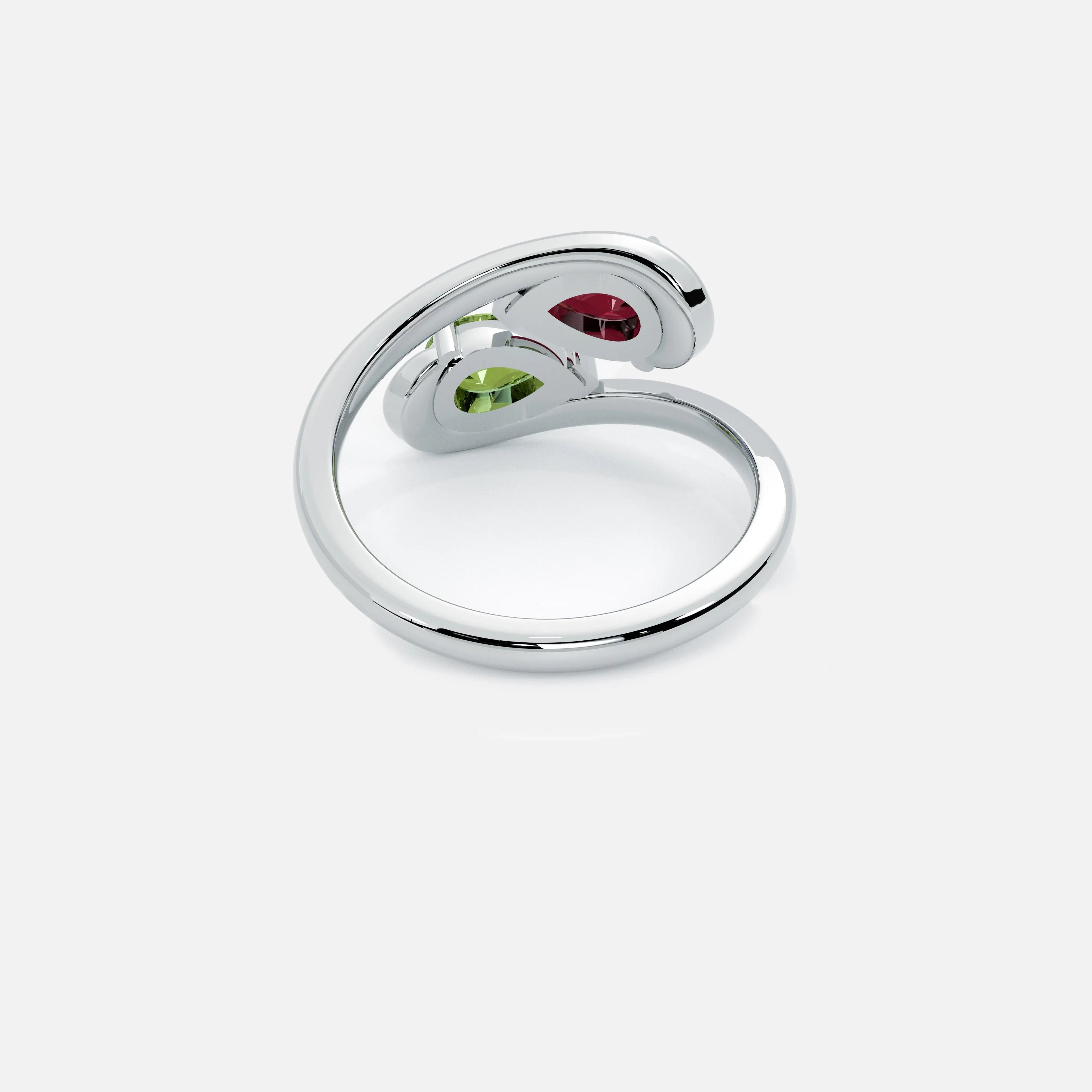 NOOR Yellow Diamond and Ruby Pinky Ring JAUR