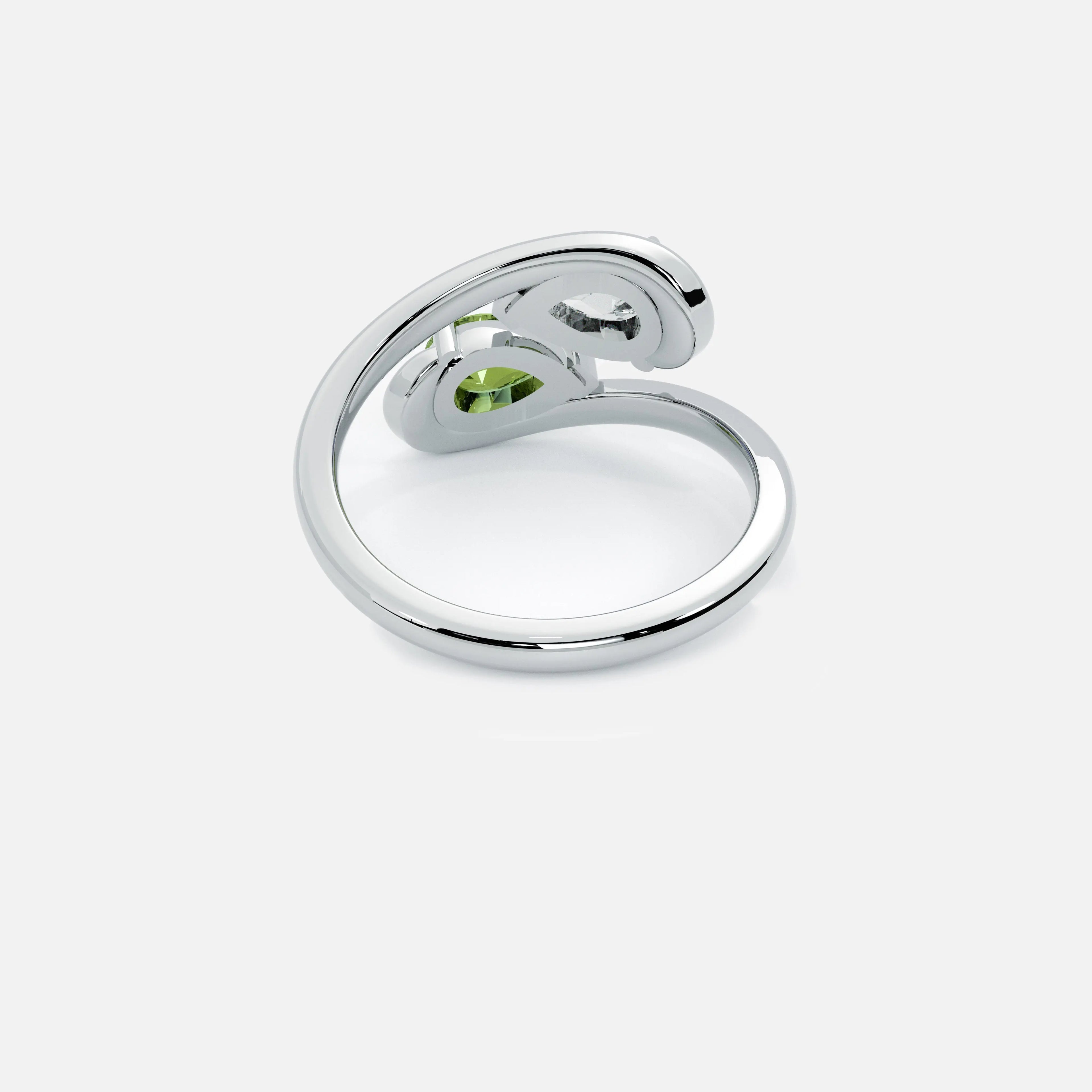 NOOR Yellow Diamond and White Diamond Pinky Ring JAUR