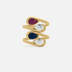NOOR Yellow Diamond and White Diamond Pinky Ring JAUR