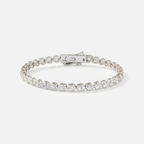 Oval Diamond Bezel Tennis Bracelet JAUR