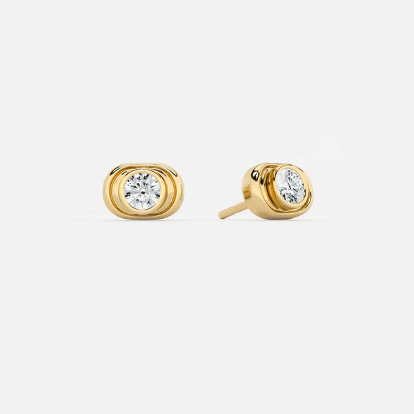 Oval Organic Earring