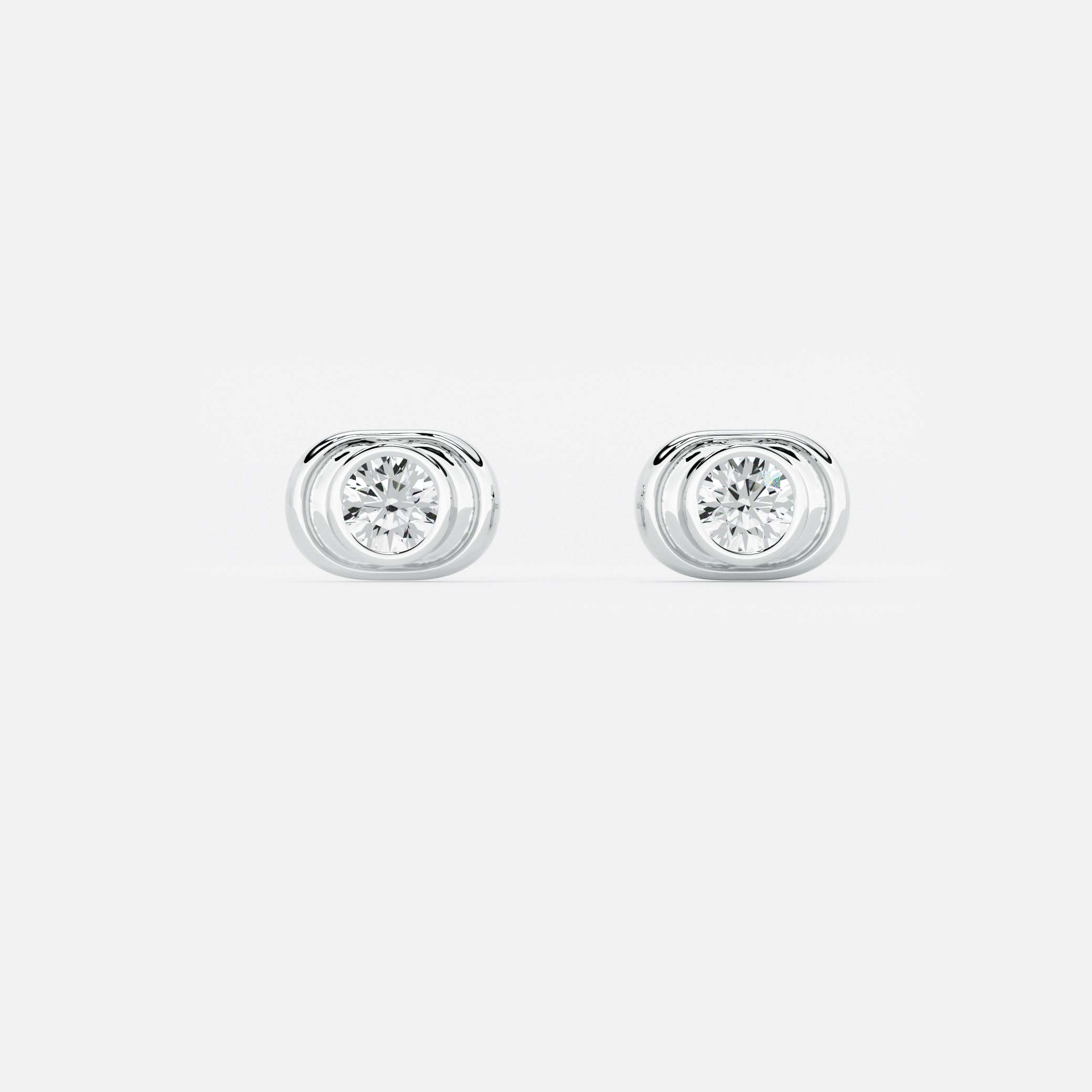 Oval Organic Earring