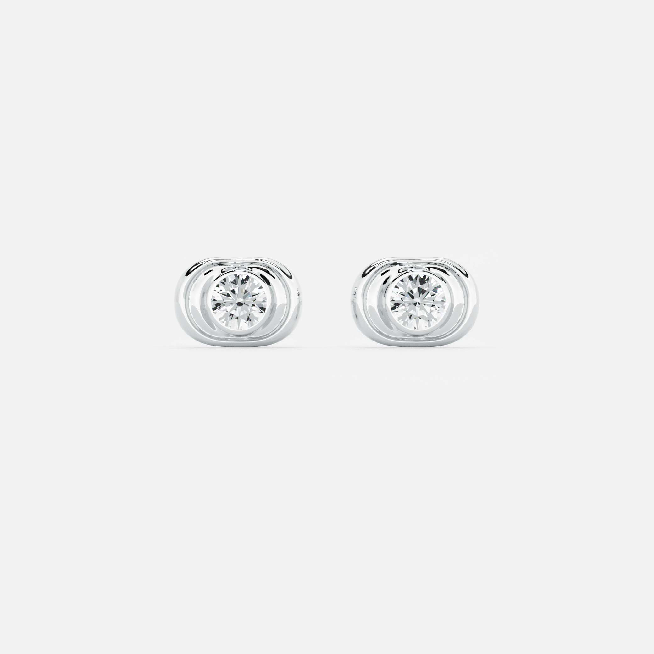 Oval Organic Earring