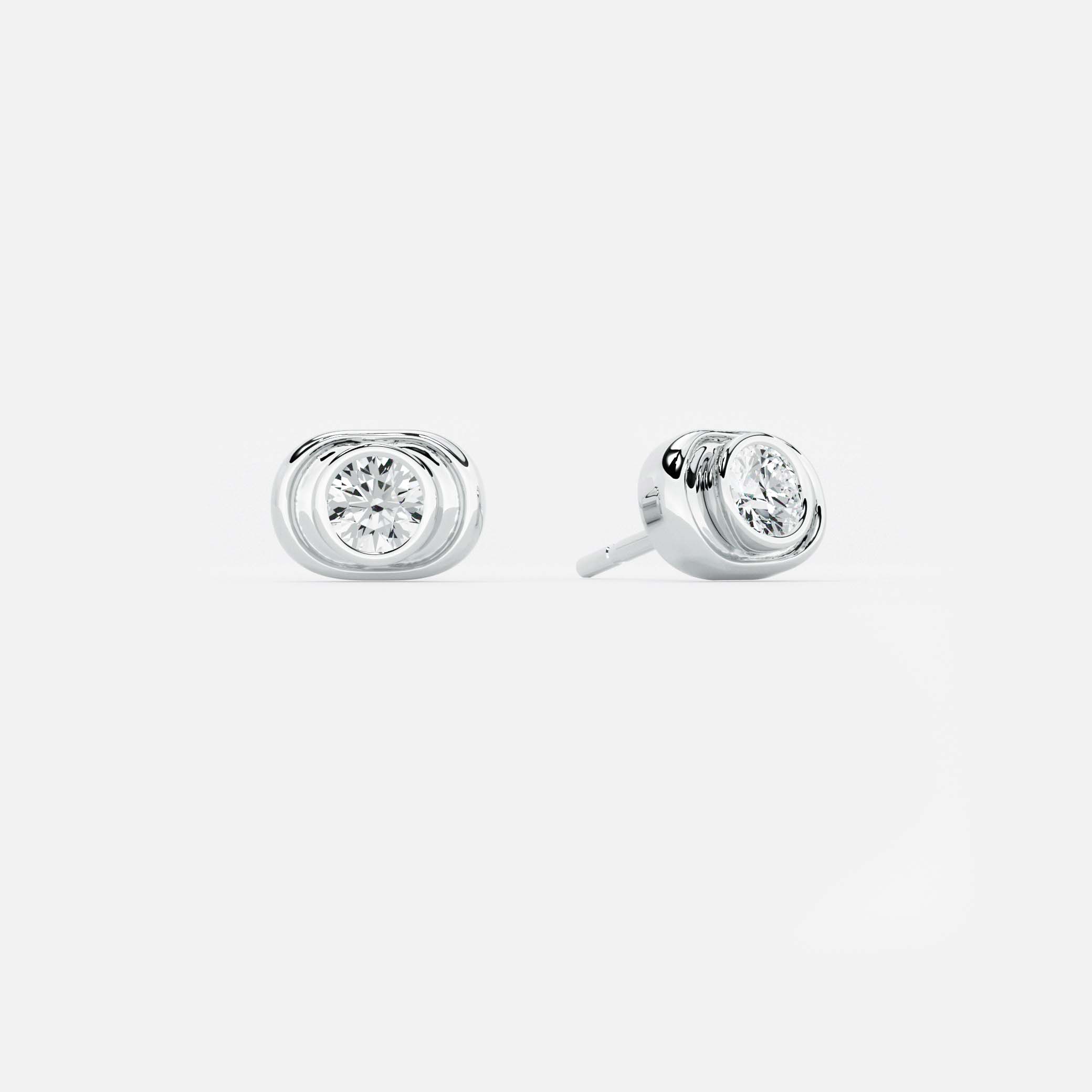 Oval Organic Earring