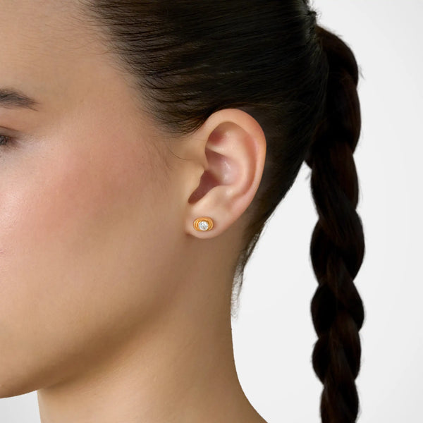 Oval Organic Earring