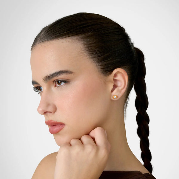 Oval Organic Earring