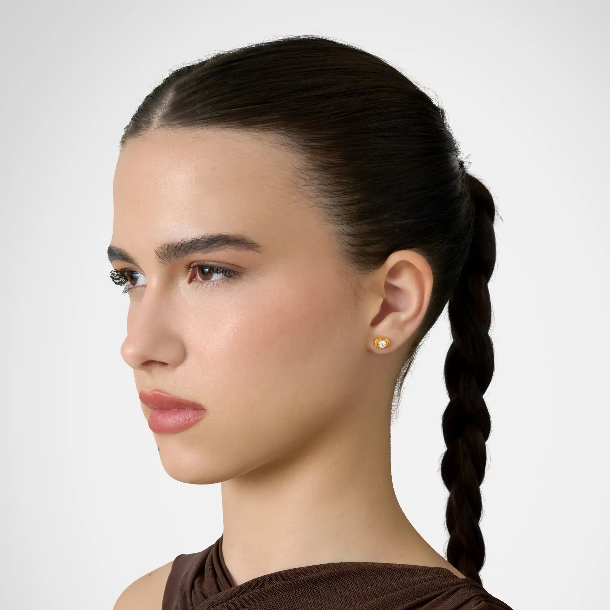 Oval Organic Earring