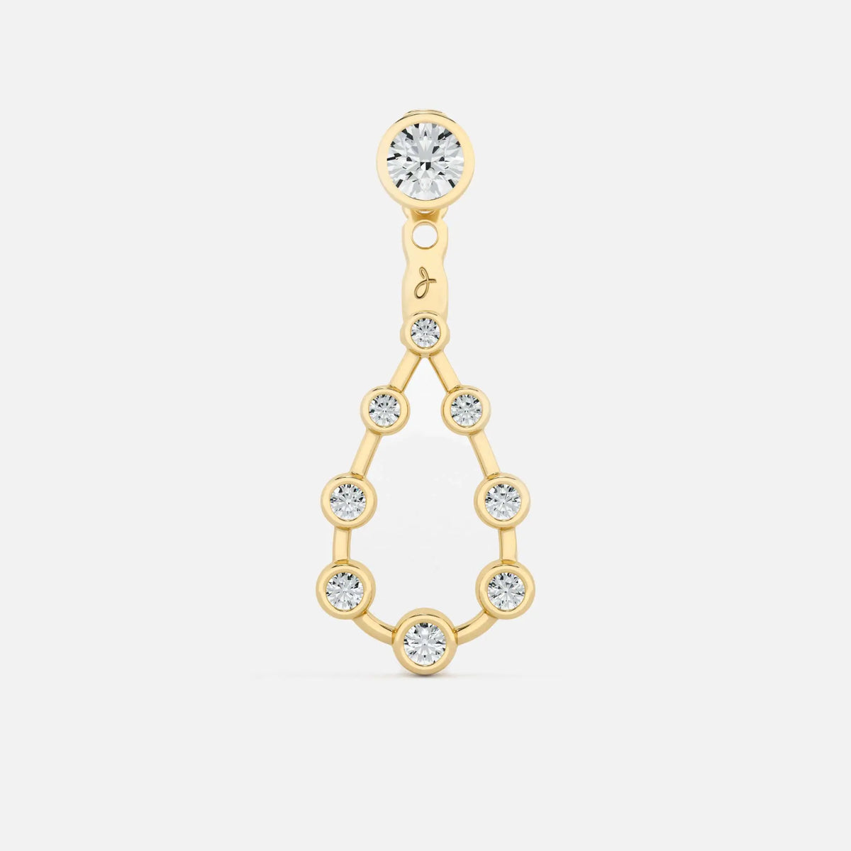 Pear Diamond Drop Earrings JAUR