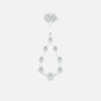 Pear Diamond Drop Earrings JAUR