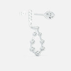Pear Diamond Drop Earrings JAUR
