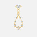 Pear Diamond Drop Earrings JAUR