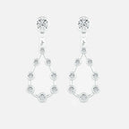Pear Diamond Drop Earrings JAUR