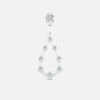 Pear Diamond Drop Earrings JAUR